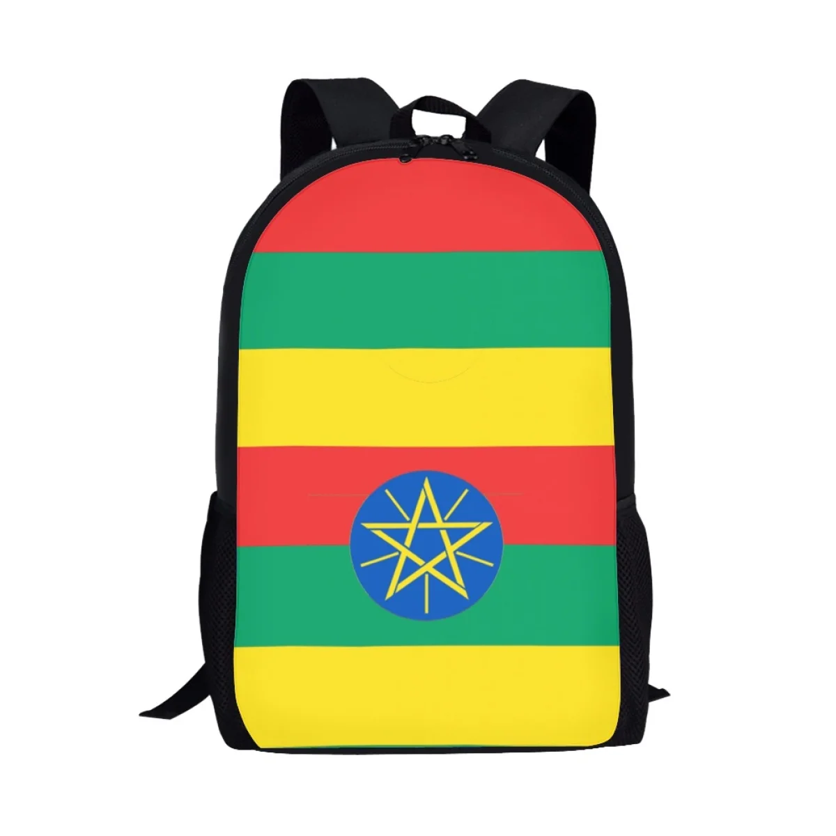 

Women Backpack Ethiopia Flag Ethiopians Design Fashion Kids School Bags Orthopedic Vintage Book Bags for Teen Girls Boys Bookbag