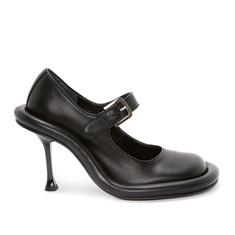 faux leather pumps women designer shoes thin high heels pumps woman party dress OL shoes spring summer shoes classic Mary Janes