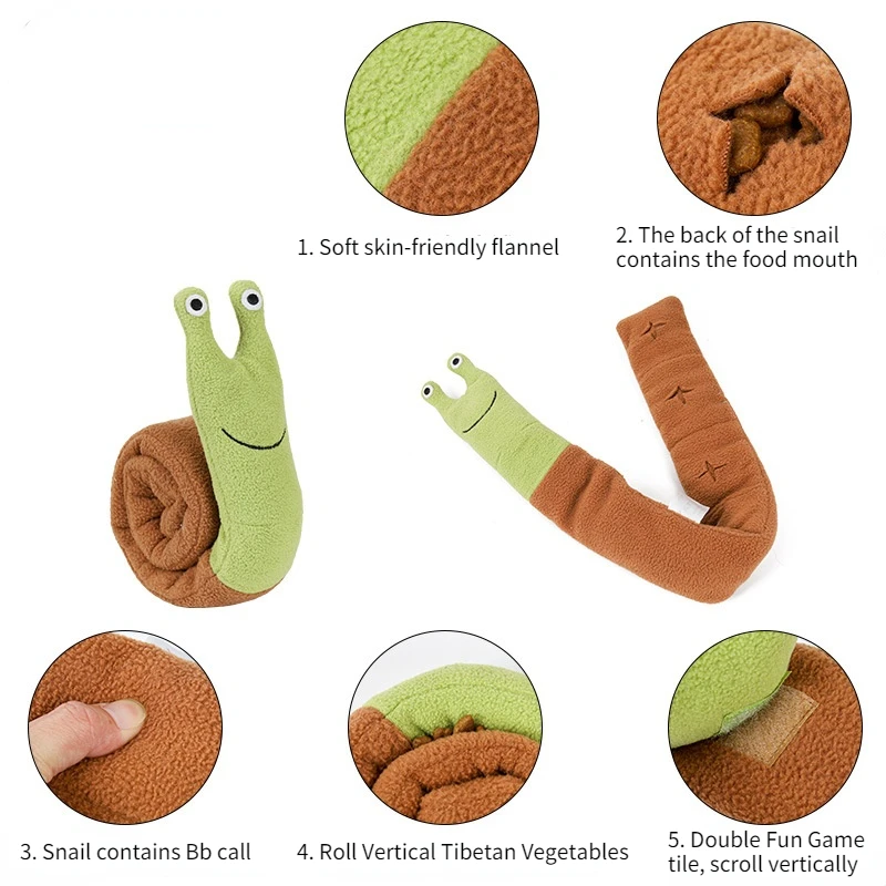 Волшебная улитка плюшевые игрушки для домашних животных пазл с запахом товары