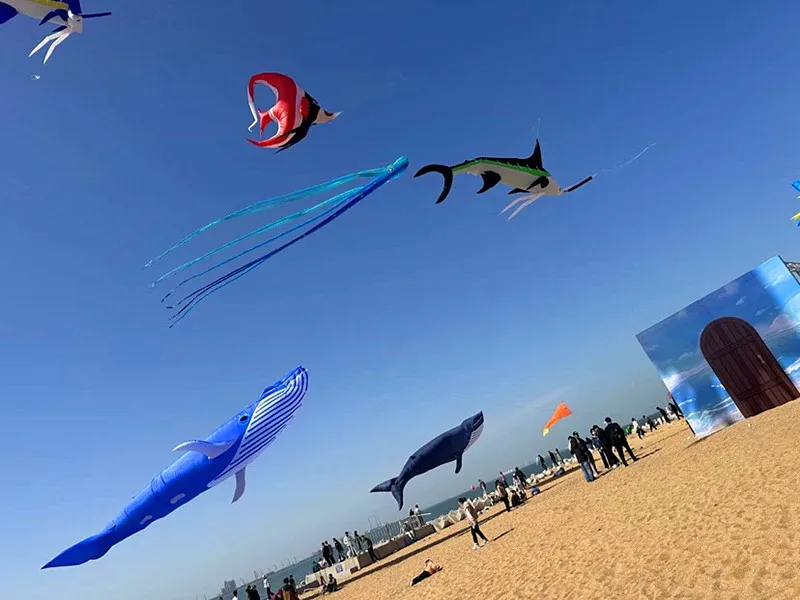 Бесплатная доставка 20 м кит воздушный змей кулон гигантский летающая акула