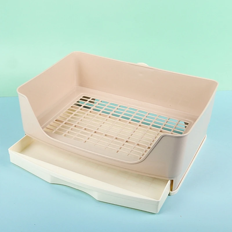 Tray Large Size Rabbit Litter Pan With Removable Drawer