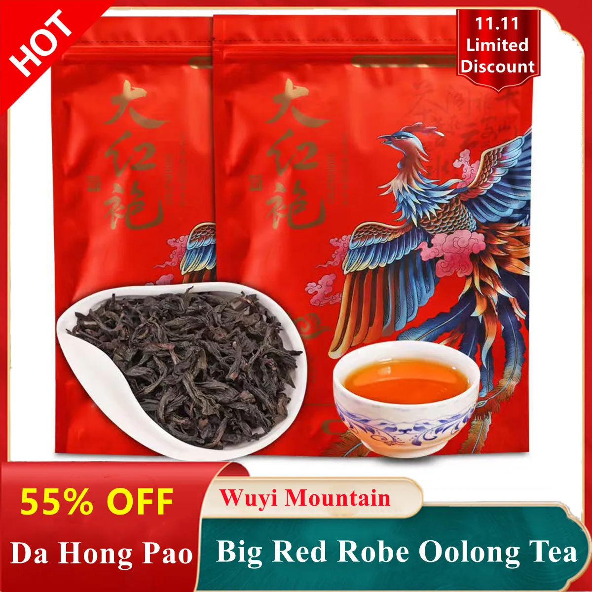 

2022 Chinese Da Hong Pao Big Red Robe Oolong Tea Dahongpao for Lose Weight Tea Green Health Care Loss Slimming Tea No Teapot