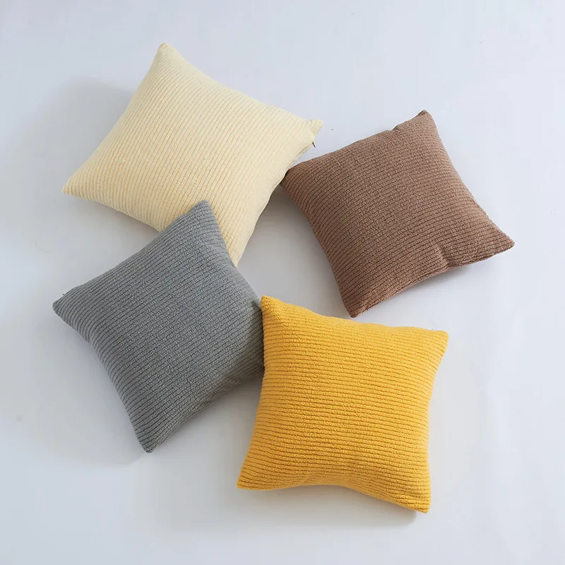 

Plush Cushion Cover Corduroy Pillow Cover Boho Decorative Pillows for Sofa Home Decor Polyester Blend 45x45cm Pillowcases