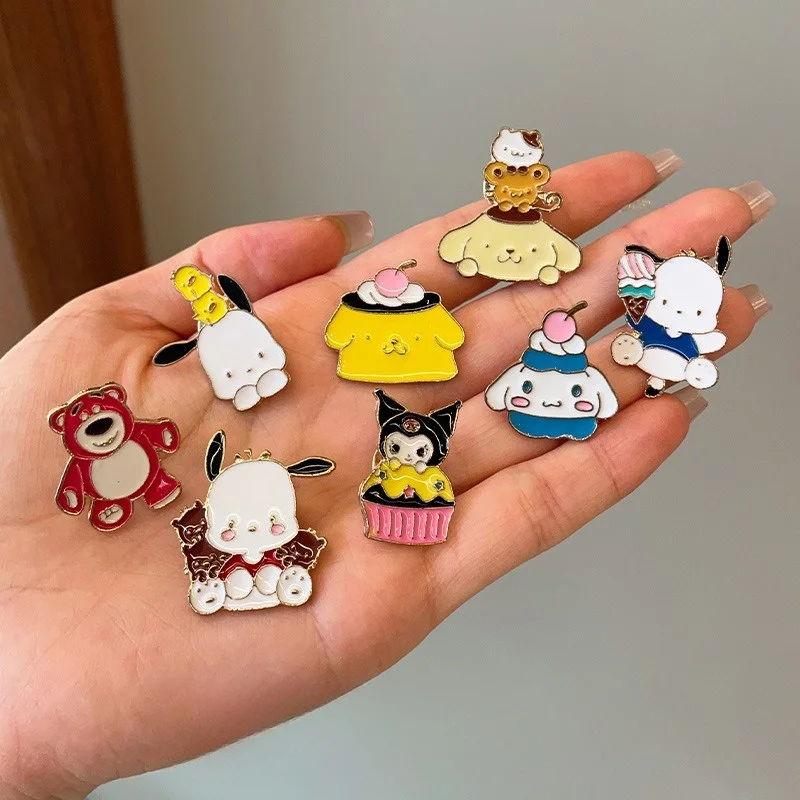 Брошь Hello Kitty булавка милый мультяшный значок сумки аксессуары для одежды оптовая