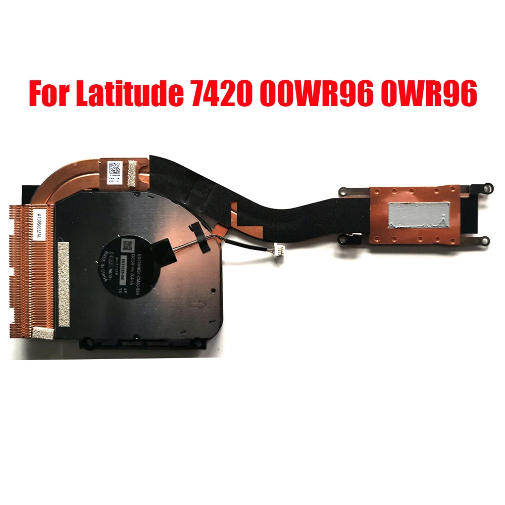 Laptop Heatsink&Fan For DELL For Latitude 7420 00WR96 0WR96 AT30S002ZAL DC5V 0.41A New