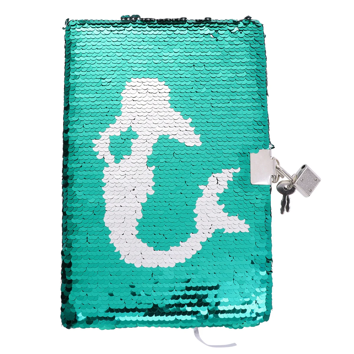 

1PC Sequin Journal Notebook Colorful Practical Mermaid Pattern Organizer Planner Writing Notebook with Lock