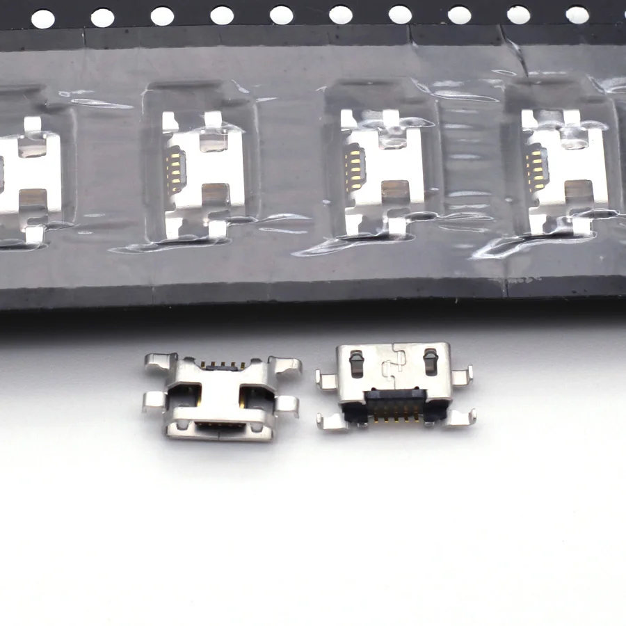 100 шт. для Alcatel One Touch 4015 4032 4033 5050X 5050Y 6012 6012D 6035R 7050Y Pop S9 5-контактный разъем micro USB для подзарядки