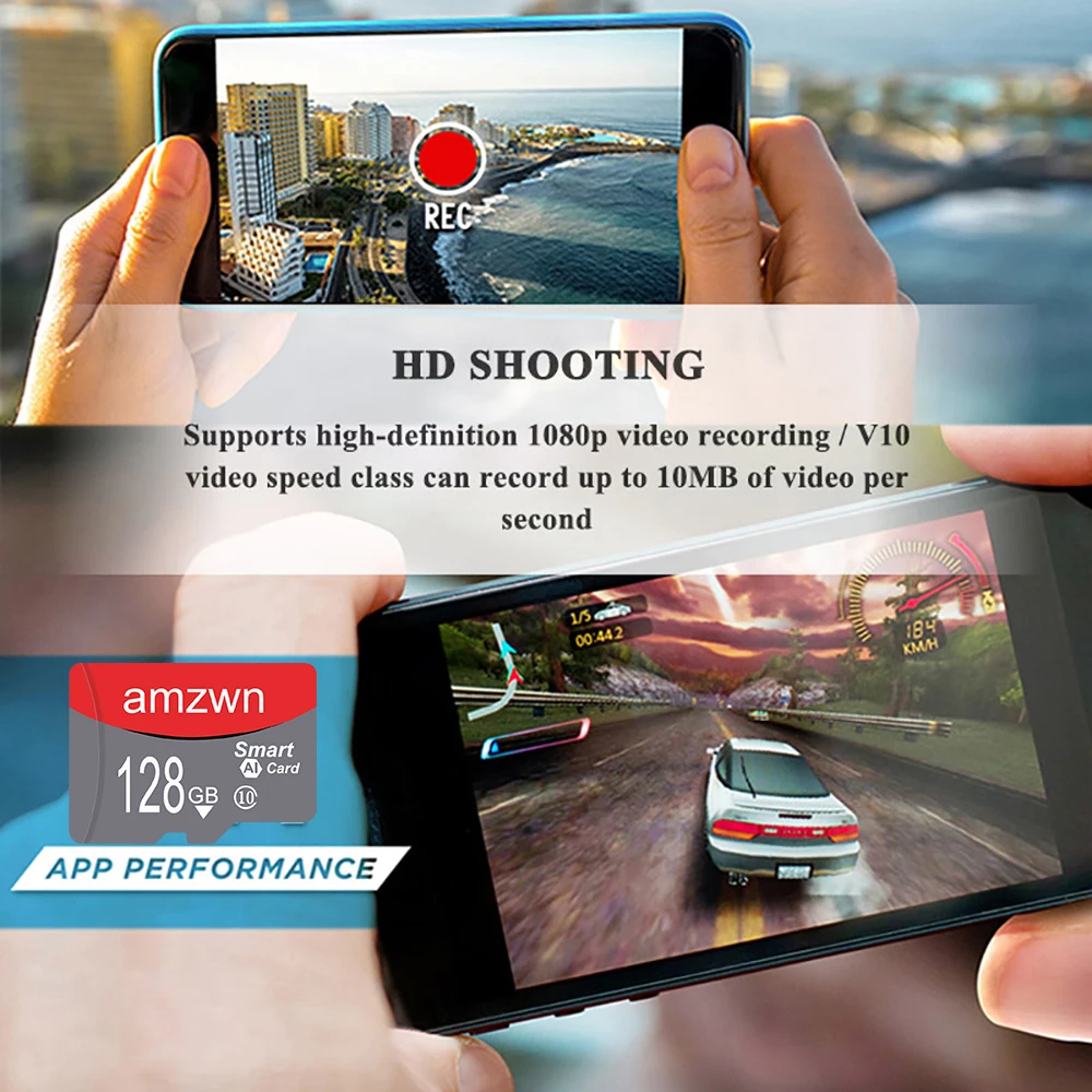 TF/Micro SD карта 32 64 128 гб класс 10 Флэш-карта памяти для смартфона адаптер шка на |