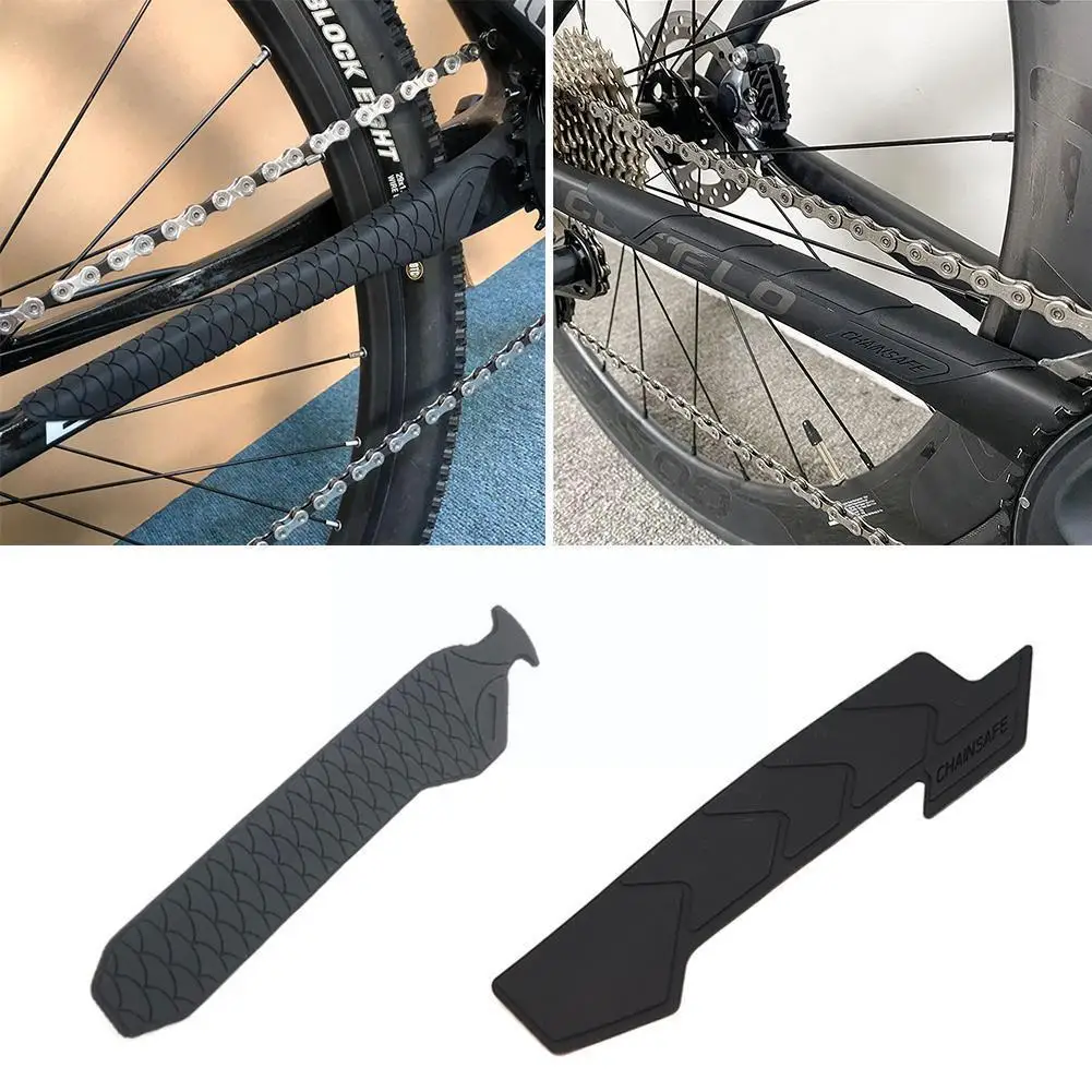 

3D Silicone MTB Bike Chain Posted Guards Frame Scratch-Resistant Accessories Care Cycling Protector Cover Guard Bicycle K4J9