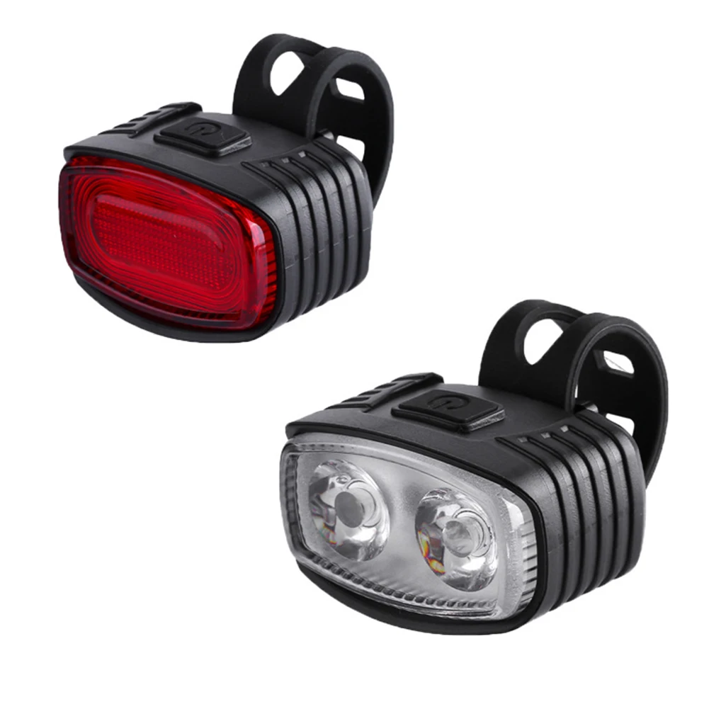 

2 шт., светодиодные передние и задние фонари для велосипеда, зарядка через USB