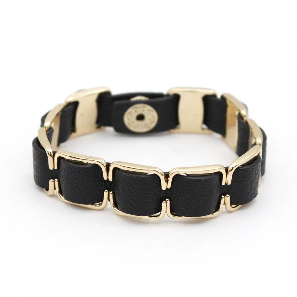 

2023 New Charm Wrap Bracelet Leather Rope Bracelets For Women Femme Metal Accessories Wristbands Jewelry