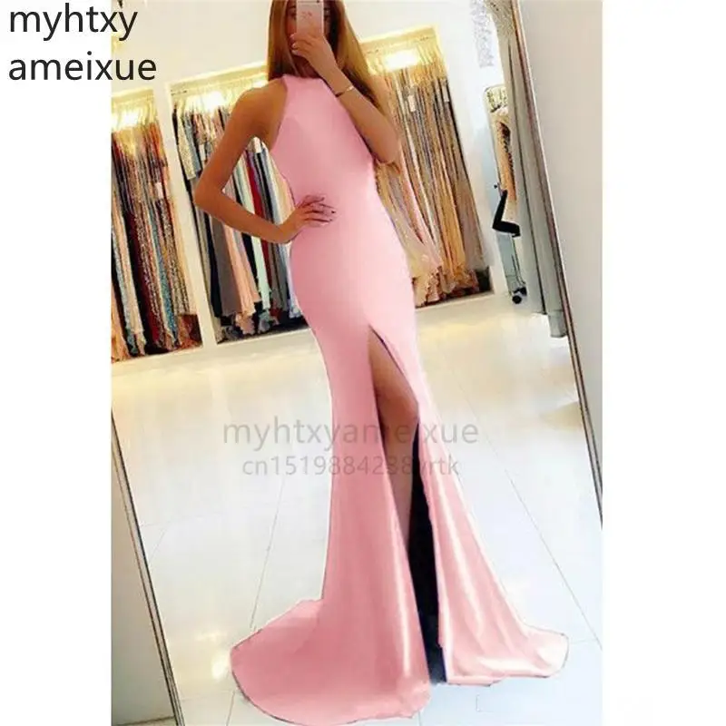 

Женское вечернее платье-Русалка с разрезом по бокам