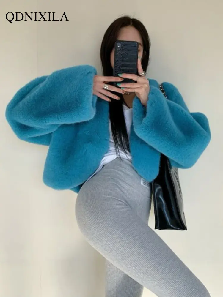Winter Coat for Women 2022 Faux Fur Coat Short Thickened Fashion Fur Jacket Top Fur Coat Women Winter Jacke Free Shipping