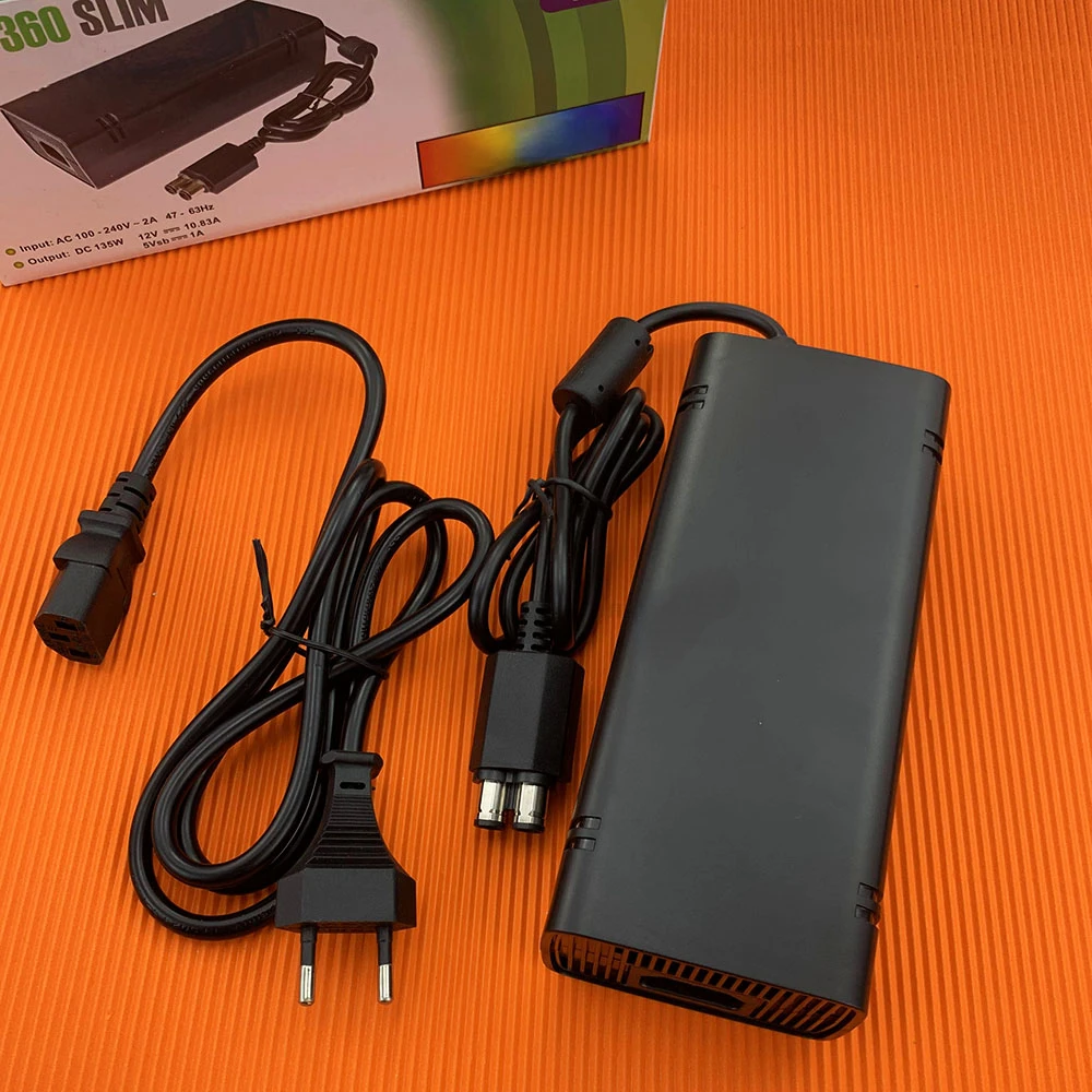 

Adapter Power Supply With Charging Cable For XBOX 360 Slim Host 100-240V Universal Charger Adaptor