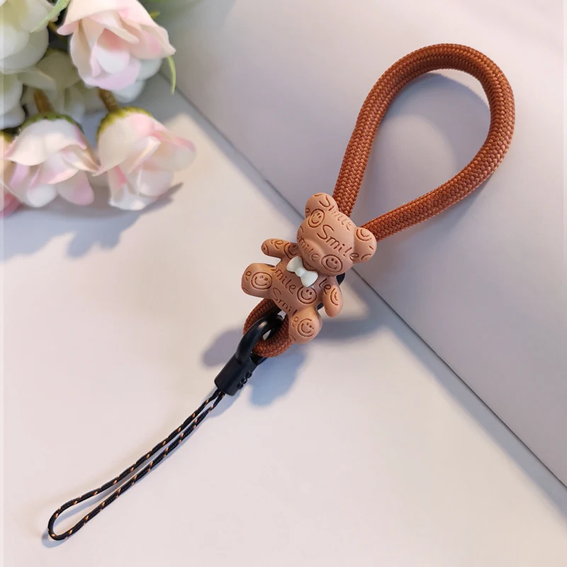 Пряжка на палец мультяшное кольцо с милым медведем короткий шнурок ремешок для