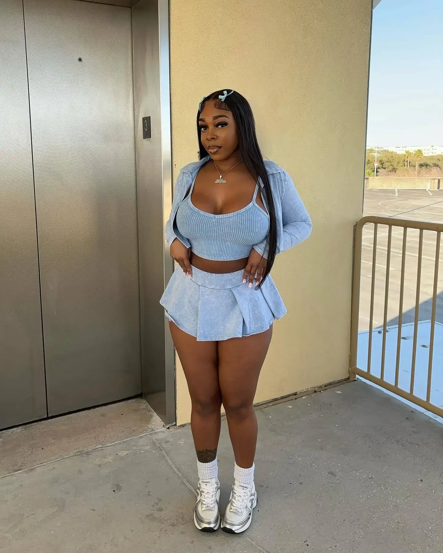 Женский комплект из трех предметов однотонная рубашка с принтом жилет короткая