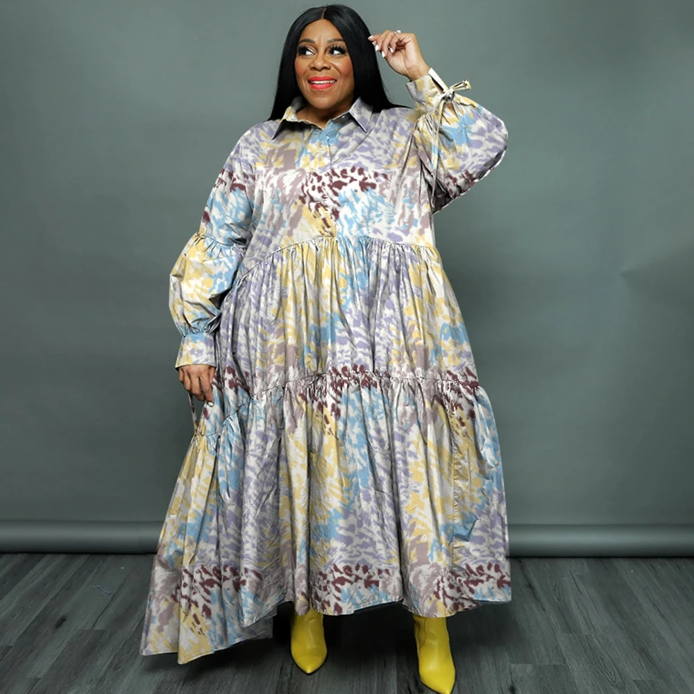 

Long African Maxi Dress Women Leopard Print Patchwork Robes Africa Clothing Summer New Fashion Streetwear African Dress Vestidos
