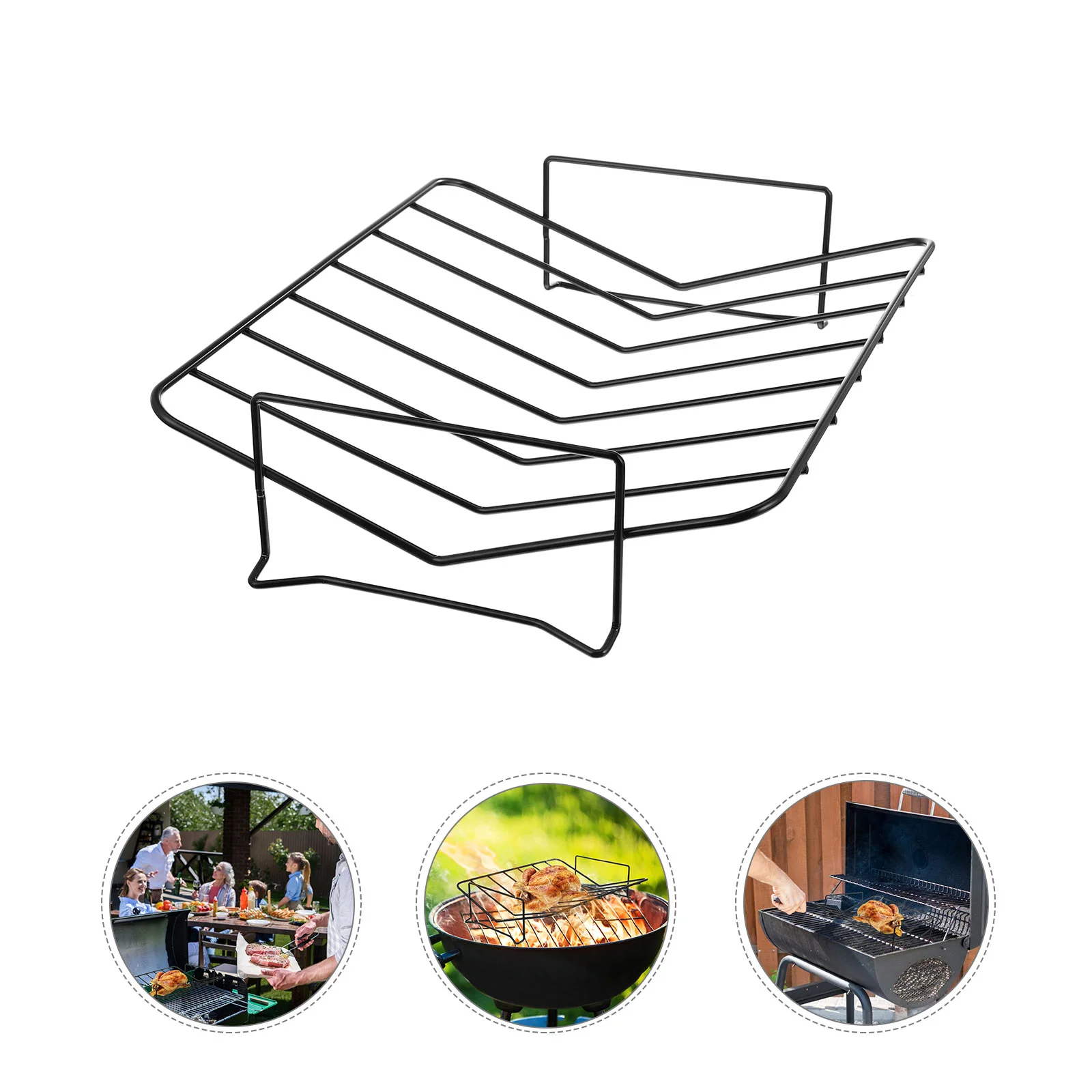 

1pc Barbecue Grill BBQ Rack Hotel Barbecue Rack Hotel Practical Barbecue Stand