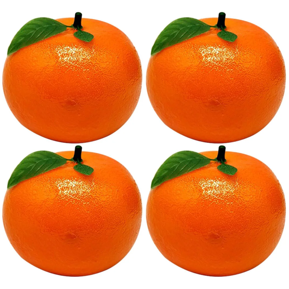 

Fake Tangerine Fruit Artificial Orange Oranges Simulation Fruits Lifelike Realistic Tangerines Model Decor Pretend Ornament
