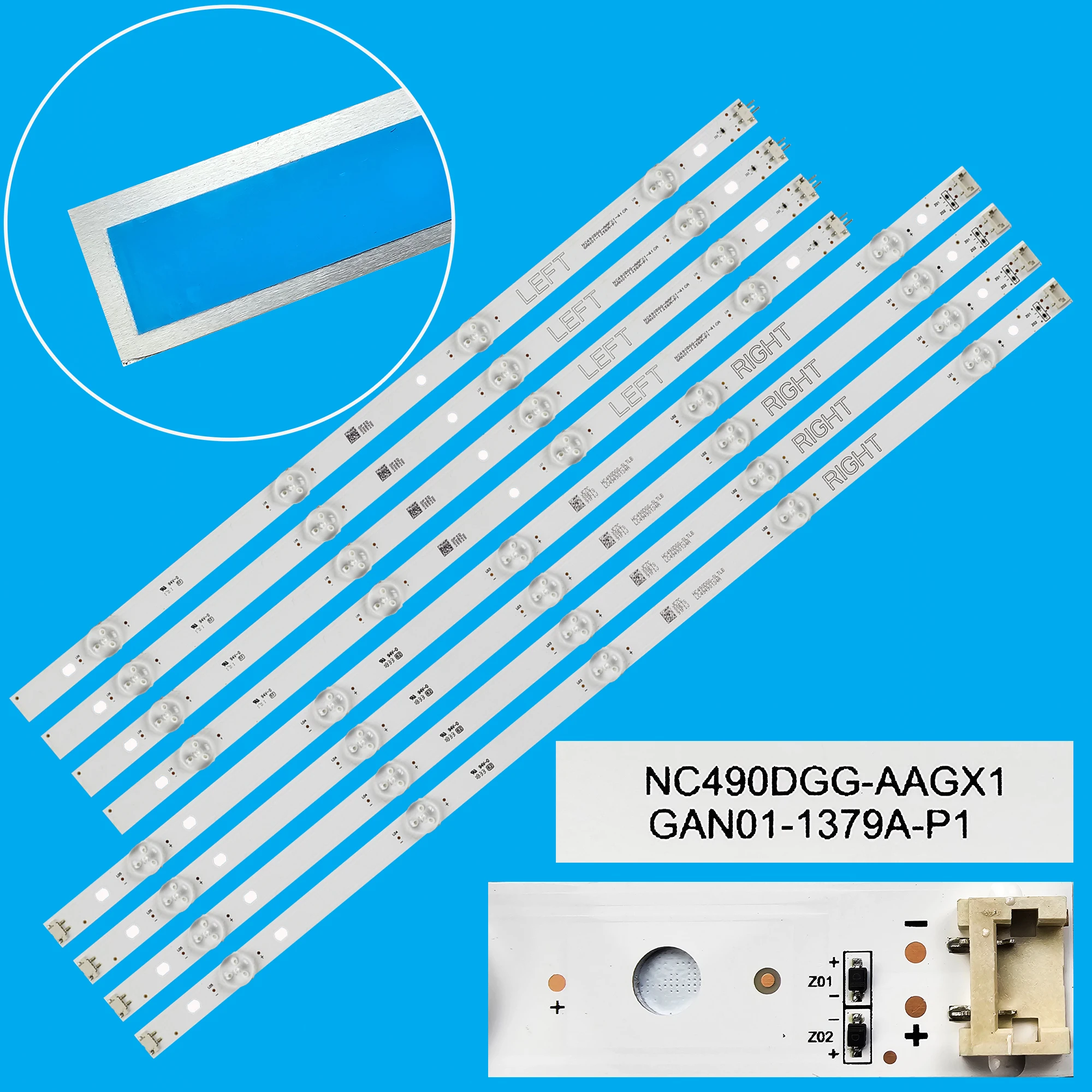 

Светодиодная лента для 49LK5900 49UK6470 49UM7000 49UK6300 49UK6200PLA 49UM7000PLA 49LK5900PLA 49UM7400 49UK6400 49UK6300PLA NC490DUE