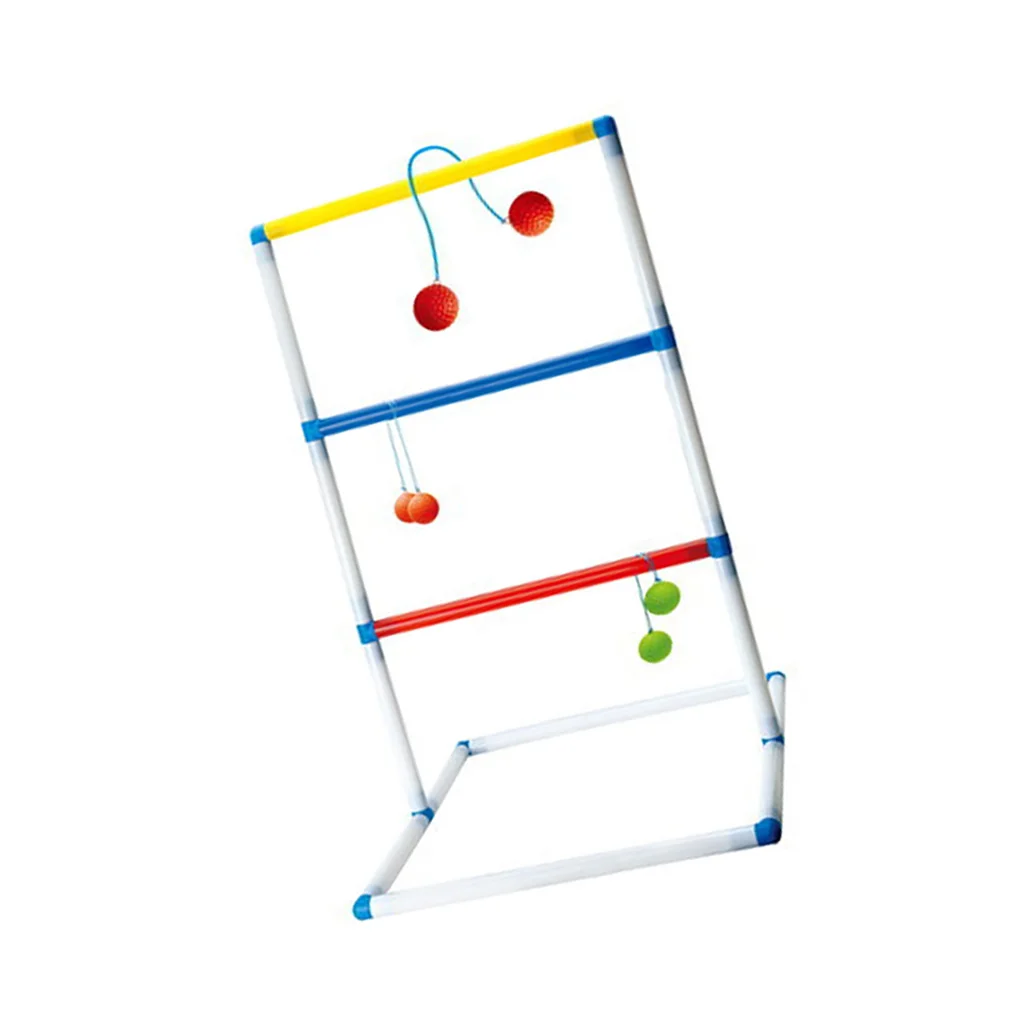 

Ladder Toss Game Set Wear-resistant Stable Easy Assembly Snap Design Physical Exercise Trapezoidal Throw Toss Game for Home