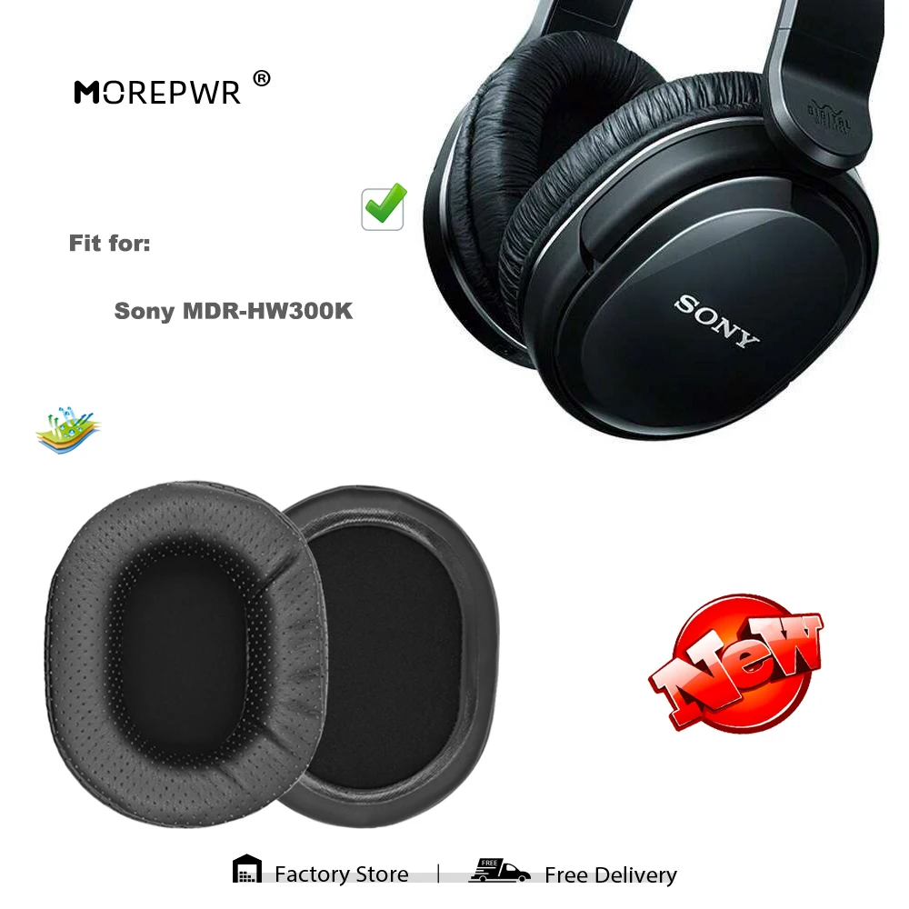 

Morepwr запасные амбушюры для Sony MDR-HW300K, детали гарнитуры, Кожаная подушка, бархатные амбушюры, чехол для наушников