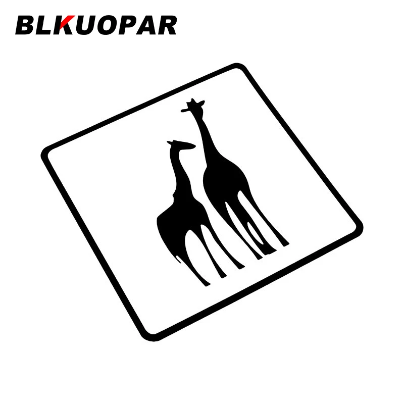 

ПредупреПредупреждение ющие знаки BLKUOPAR, жирафы с животными, автомобильная наклейка, индивидуальная Солнцезащитная наклейка, мотоциклетны...