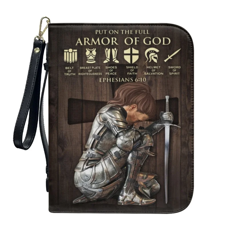Броня Бога с принтом новый стиль кожаная сумка чехлом для Библии индивидуальный