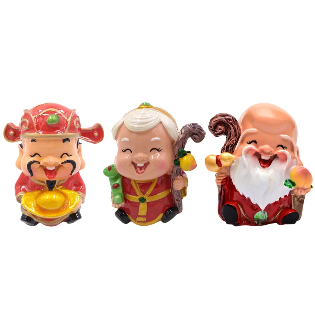 

Cake Birthday Chinese Toppers Decorations Topper Party Figurine Cakes Decor Elder Miniature Japanese Blessing Happy Decoration