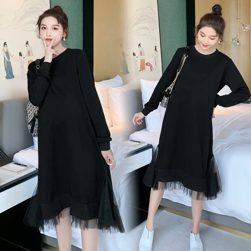 

Новинка Осень 2022 кружевное длинное платье для беременных для грудного вскармливания