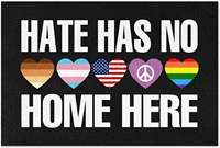 hate has no home here doormat black pride pride hippie doormats