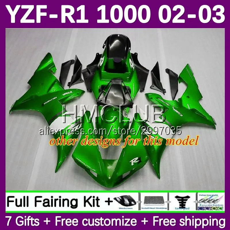 Обтекатель для YAMAHA YZF-R1 YZF1000 YZF R1 R 1 1000CC 02-03 136No.118 YZF-1000 YZFR1 02 03 1000 CC 2002 2003 корпус