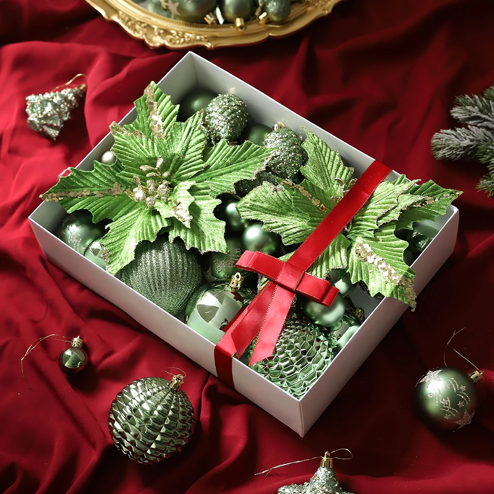 Украшения для дома в виде рождественских шаров 53 шт