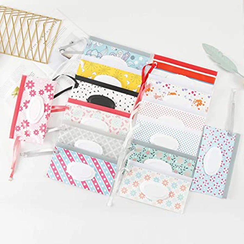

Portable Baby Wipes Pouch Reusable Wet Wipes Case Baby Wipes Dispenser Baby Wipes Pouch Wet Wipes bag portable 1/10pcs E2S