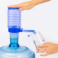 clean and sanitary portable bottled drinking water hand press removable tube innovative vacuum action manual pump dispenser