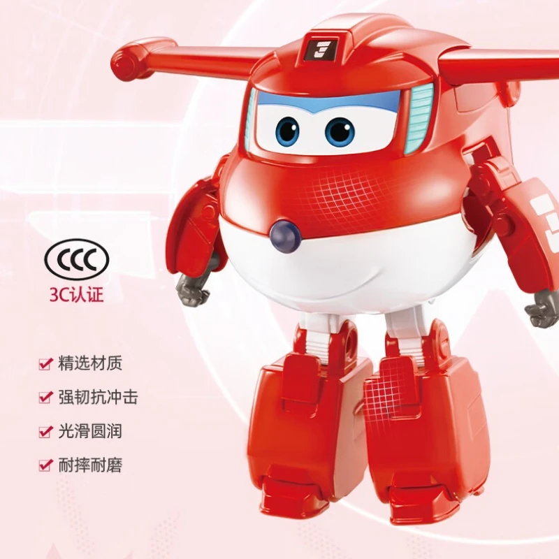 Фото Игровой набор AULEDY Super Wings: Трансформирующиеся фигурки, полный комплект из 41 персонажа, черно-золотые фигурки Джетта и Джерома, роботы, для детей №4