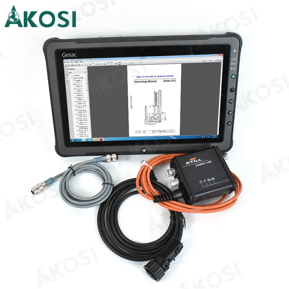 Готов к использованию планшет Getac F110+V8.21 для вилочного погрузчика Still Canbox 50983605400