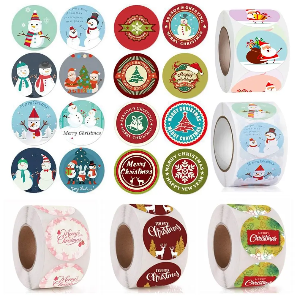 

Decoration Christmas Holiday Decoration Greeting Cards Decorations Package Stickers Packing Labels Christmas Stickers