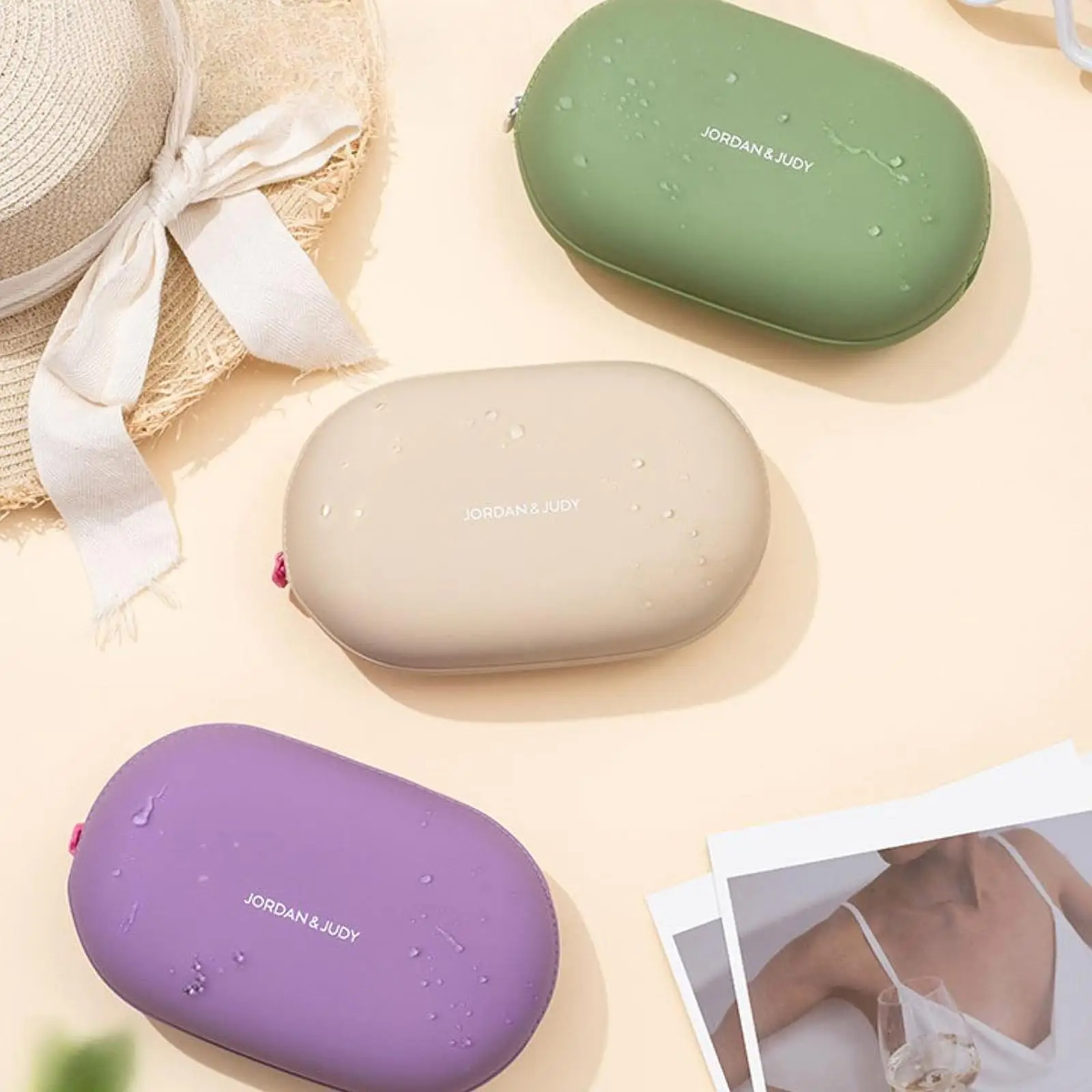 Силиконовая косметичка водонепроницаемый чехол легкий для женщин и девочек