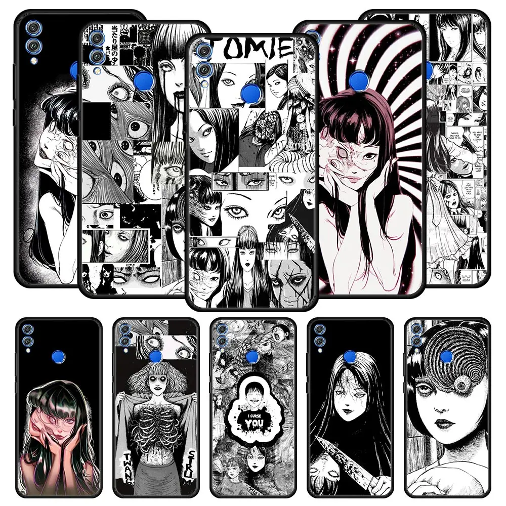 

Чехол для телефона с ужасным комиксом Junji Ito Tomie для Honor 50 20 Pro 20i 10i 10 9 Lite 8X 8A 7A 7X Huawei Y6p Y9s Y7a Y6 Y7 Y9 2019, чехол
