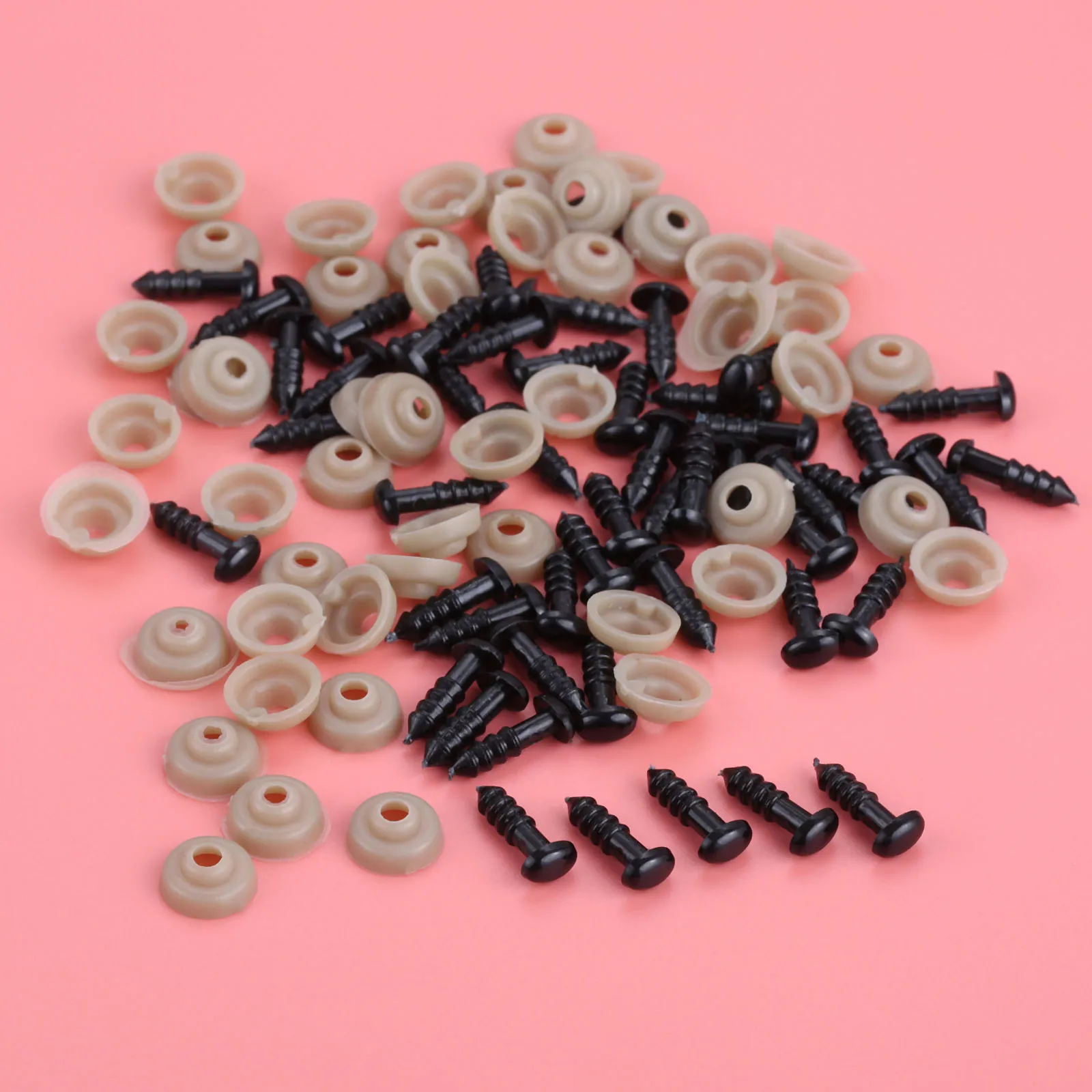 40 шт./20 шт. пластиковые безопасные глаза в носу + шайбы овальная Детская кукла