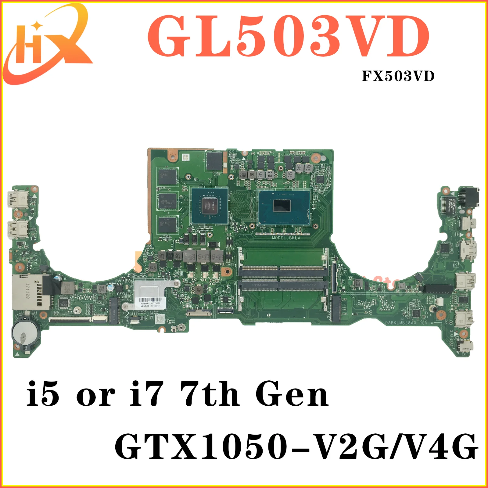 Материнская плата FX63VD Материнская плата ASUS GL503VD GL503V FX503V FX503VD ZX63V S5A FZ63VD для ноутбука i5 i7 GTX1050 GTX1050Ti V4G/V2G