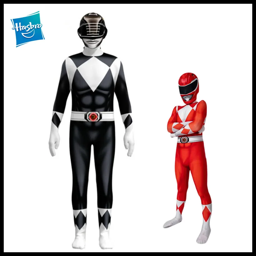 

New 30Cm Pvc Power Rangers Black Ranger & Red Ranger Color Box Collectible Anime Action Figures Model Toy Christmas Gift for Boy