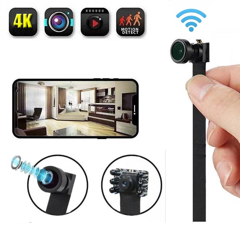 

HD 4K DIY портативная Wi-Fi IP мини-камера ночного видения Удаленный просмотр P2P Беспроводная микро веб-камера видеокамера видеорегистратор