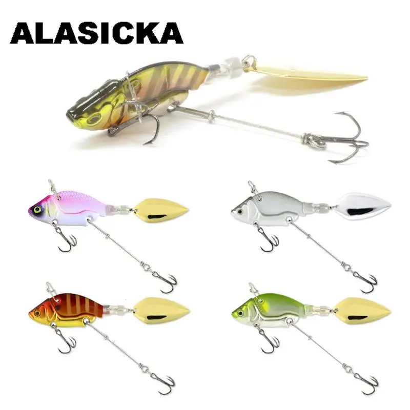 

1 шт., вращающаяся металлическая Вибрирующая приманка, 13,6 г, 4,4 см