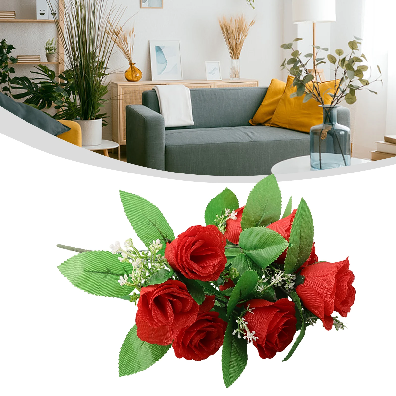 Новинка 10 головок искусственных роз бутон свадебная фотография украшение для