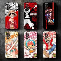 one piece anime phone case for samsung galaxy s8 s8 plus s9 s9 plus s10 s10e s10 lite 5g plus black funda back soft