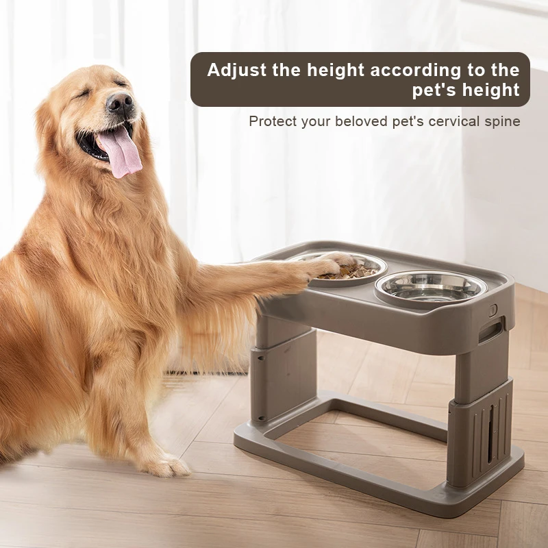 Роскошная подъемная миска для собак 4-е зубчатое колесо Регулируемая Стандартная