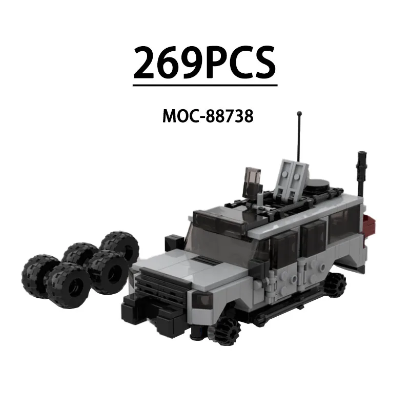 Классический заказ MOC-88738 Тактический агент Автомобиль SUV 8 сеток Модель
