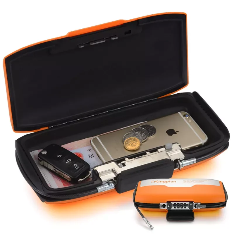 

Steel Rope Password Lock Safes Mini Combination Portable Personal Safe Box Jewelry Cash Card Phone Safety Storage Boxes